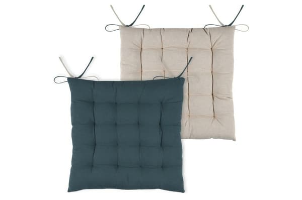 DUO stolsdyna 40x40 koboltblå