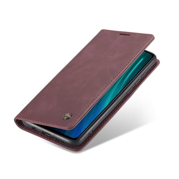 CASEME cover til Xiaomi Redmi Note 8 Pro, læderpung, rød