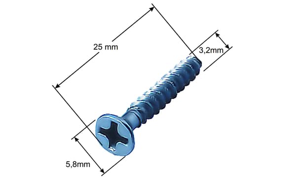 SIMET Skruer til kasser 25 mm 100 stk.