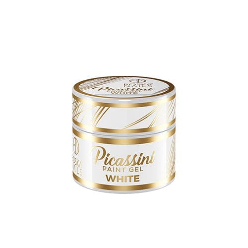 Boska Nails Picassini -kynsilakkageeli, valkoinen, 5 ml