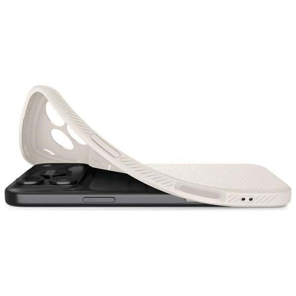 Spigen Liquid Air cover til iPhone 17 Pro i titanium