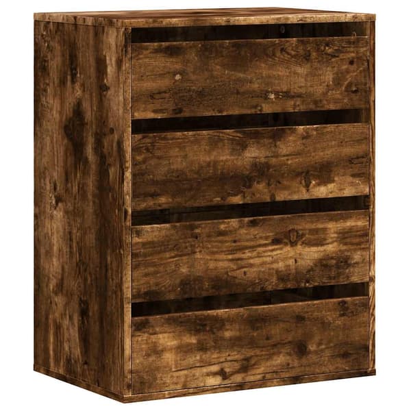 vidaXL kommode, røget eg, 60x41x76 cm, træbaseret materiale