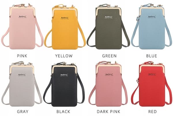 Mini clutch skuldertaske til kvinder, sort Baellerry