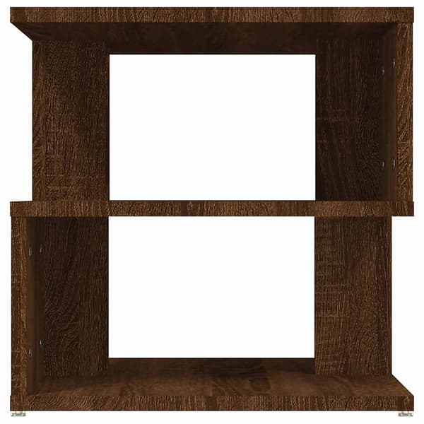 vidaXL sidebord brunt egetræ 40x40x40 cm