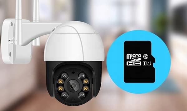 Trådløst udendørs IP wifi-kamera, roterbart