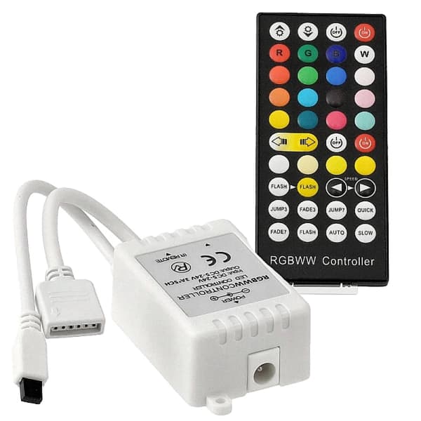 Fjärrkontroll för LED-remsor 24A 288W RGB+CCT 40 knappar
