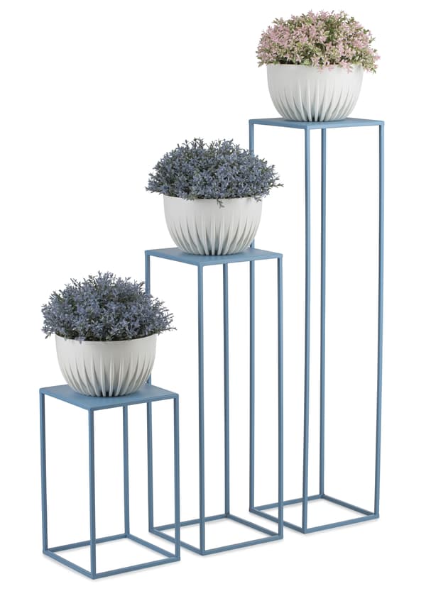 Blå stående blomsterstand 40 cm