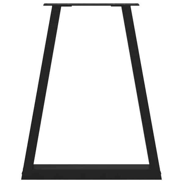 vidaXL sofabordsben, 2 stk., sort, 60x(72-73) cm, stål