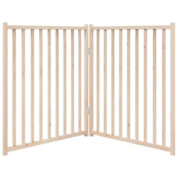 vidaXL foldbart sikkerhedsgitter til hunde, 2 paneler, 160 cm