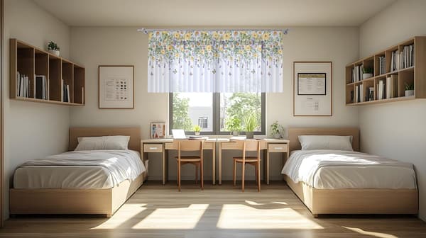 Gardin på tapetryk 807