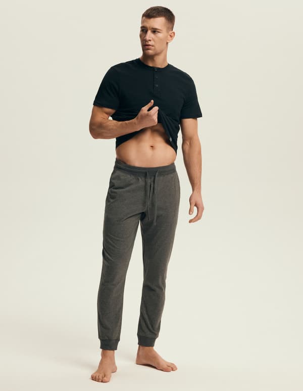 Marc Henderson Herrepyjamas | Sort, Grå XXL