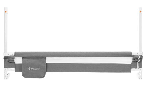 Springos HA7527 Sängskyddsräcke 160 cm Grå