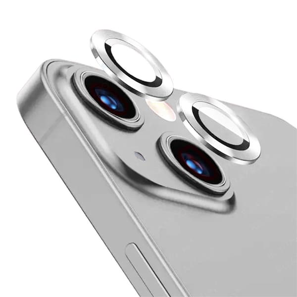 Härdat glas för kamera (objektiv) för iPhone 13 / 13 mini, Silver