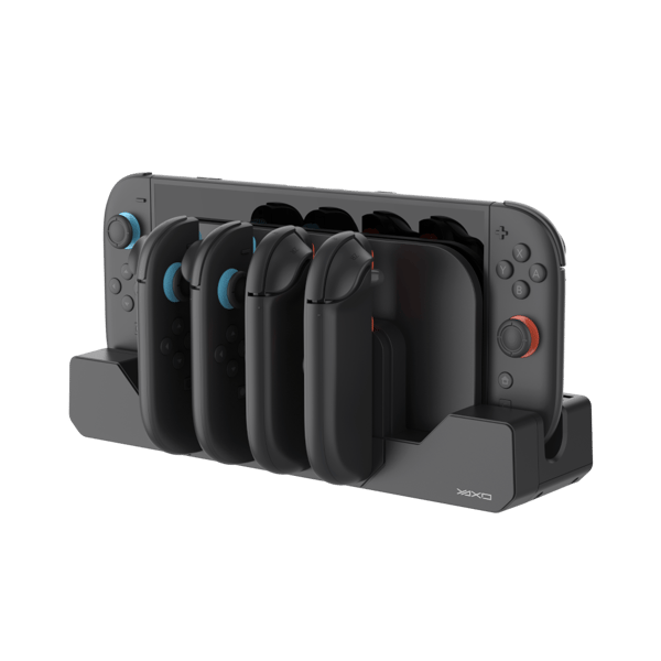 Yaxo Joy-Con Power Shock Laddningsstation för NS2 Techno Black