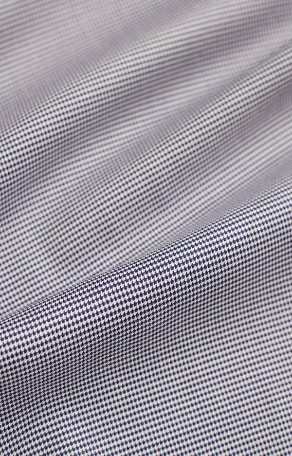 Slank skjorte med houndstooth-mønster 176-182/45