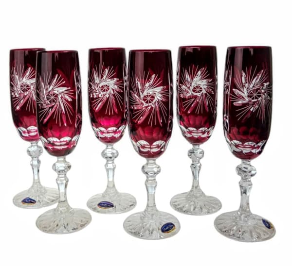 Ruby Crystal Champagneglas 170ml Olive Grinder