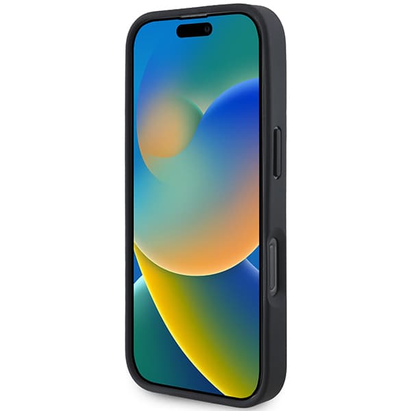 BMW Læderetui med Hot Stamp til iPhone 16 Pro, Sort