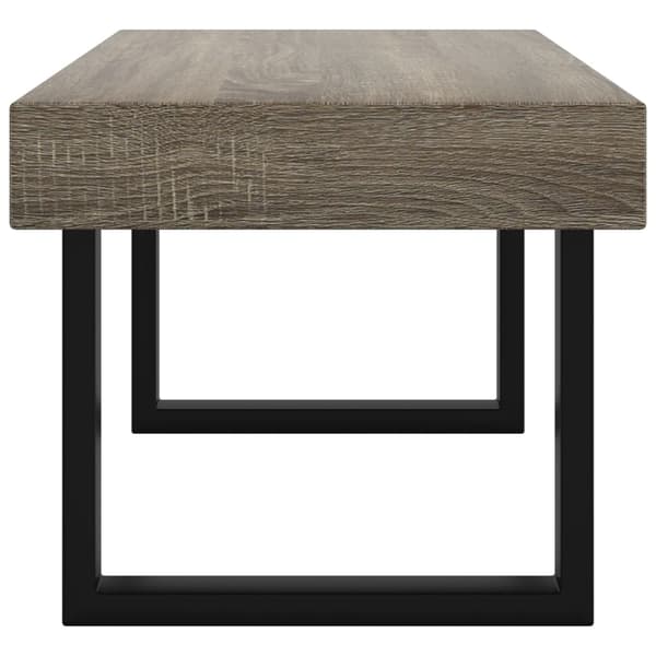 vidaXL sofabord grå og sort 90x45x40 cm MDF og jern