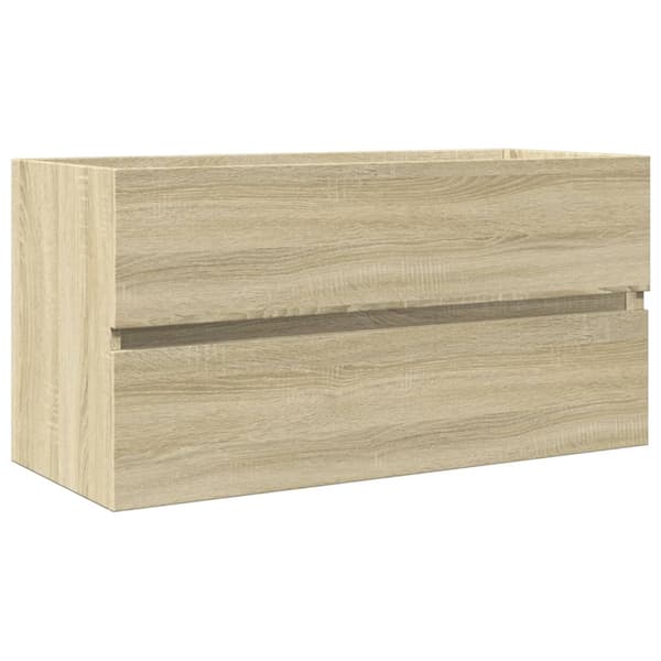 vidaXL håndvaskskab Sonoma eg 90x38,5x45 cm spånplade