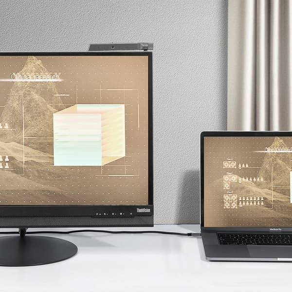 Vinklet USB-C strømforsyningskabel 60W 20V 3A 1m sort-grå