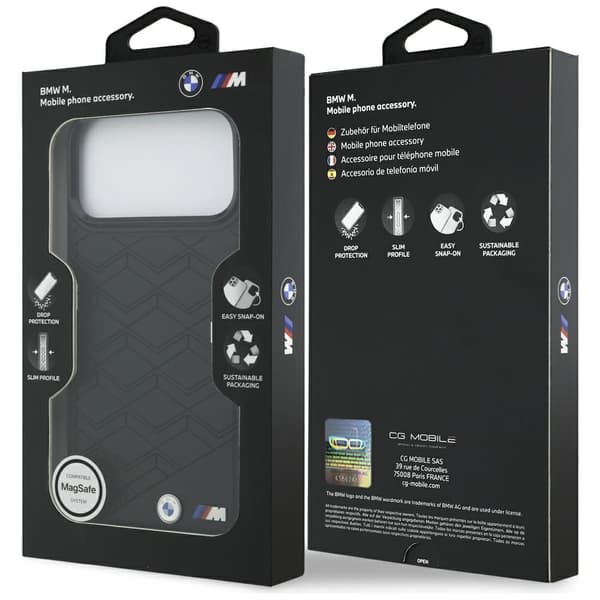 BMW M Shape Logo MagSafe-cover til iPhone 17 Pro Max, sort