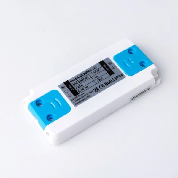 Möbel-LED-strömförsörjningstransformator IP44 12V 12W 1A EcoLight