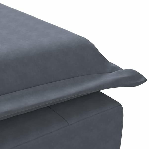 vidaXL Massageschäslong med rullstol, mörkgrå, sammet