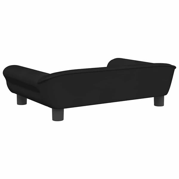 vidaXL Barnsoffa svart 70x45x26 cm sammet