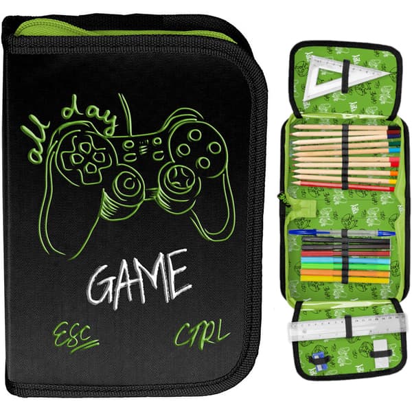 Pennfodral med utrustning Game PP25GC-P001