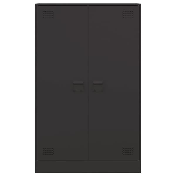 vidaXL sideskab sort 67x39x107 cm stål