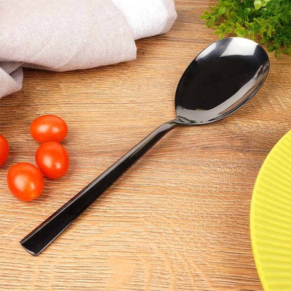 Sort stål salatske BLACK 25 cm