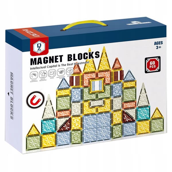 Magnetiska block 60-bitars konstruktionspussel Z3163