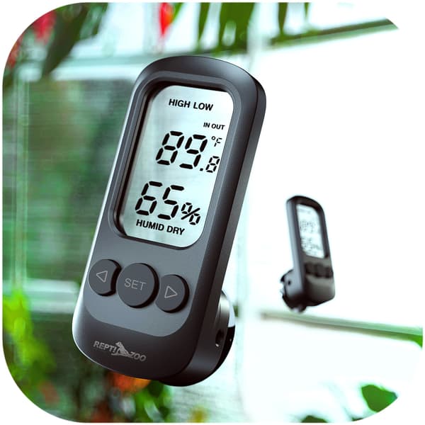 Repti-Zoo Digital Larmtermometer Hygrometer - LCD-termometer och hygrometer