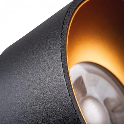 Oczko Spot Loftlampe Sort og Guld LED Rør MINI RITI KANLUX