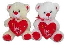 Bamse med hjerte 30 cm MIX