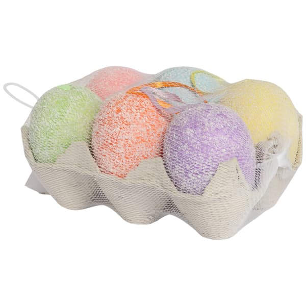 PASTEL ÆGGEVEDHÆNG I KARTON 7 CM 6 STK.
