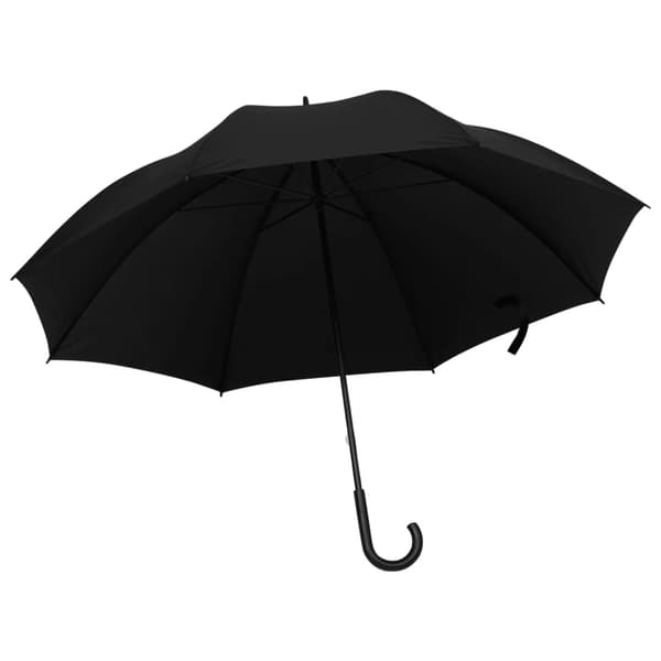vidaXL paraply sort, 130 cm