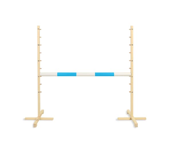 Hoppbom för hobbyhäst - ljusblå - 120 cm