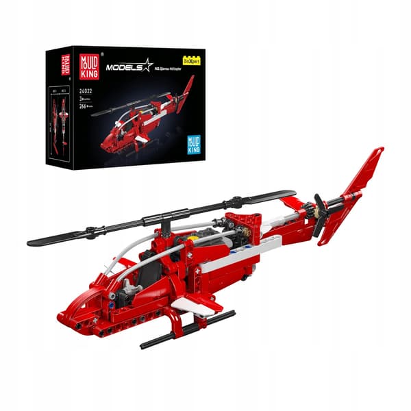 Sparrow Helikopter - Mold King 266 stk. Technic Klodser