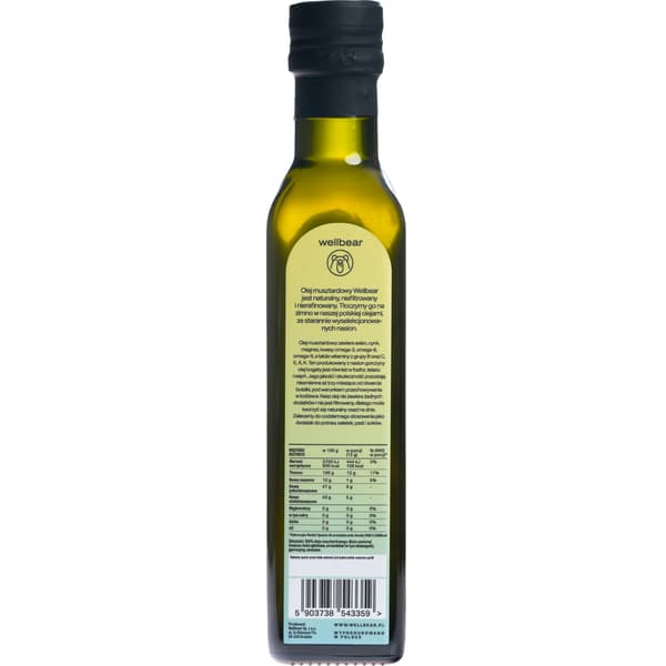Wellbear - Kallpressad senapsolja - 250 ml