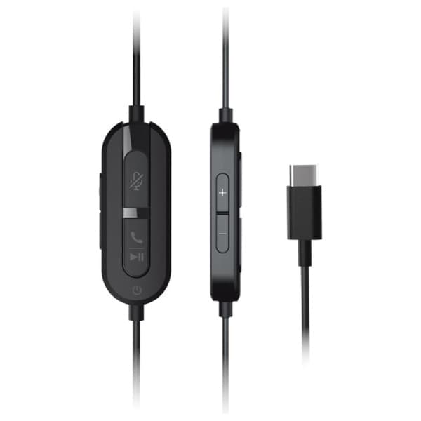 Creative Wired-hovedtelefoner med mikrofon, chat, USB, sort/sort, USB-C
