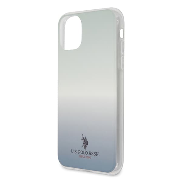US Polo Gradient Pattern Collection-skal till iPhone 11, blått