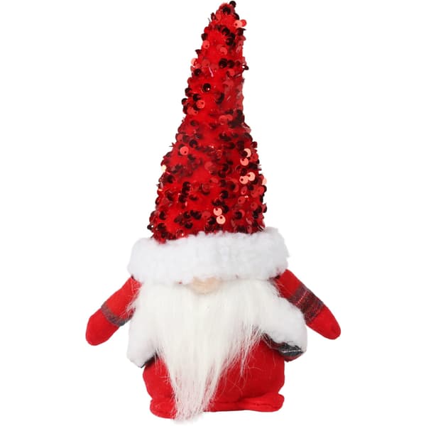 Julegrasprydnad med dværgtomte, gave 25 cm