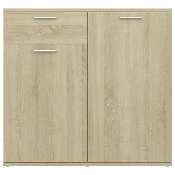 vidaXL skab Sonoma eg 80x36x75 cm spånplade