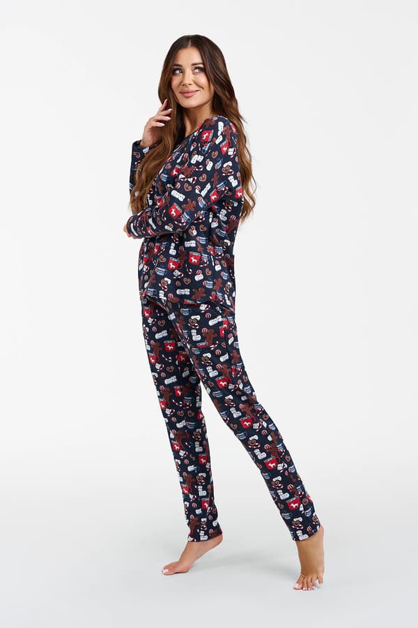 Cookies dampyjamas, långärmad, långbyxor, S