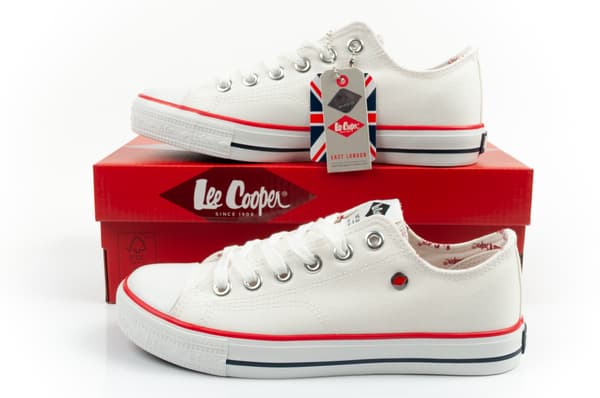 Lee Cooper Canvas White Lady [LCW-26-31-4310L] v. 38