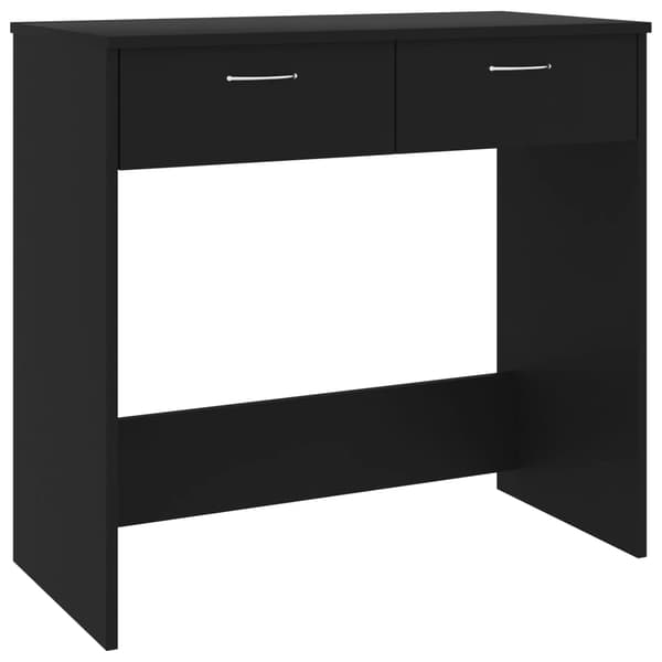 vidaXL skrivebord, sort, 80x40x75 cm, spånplade