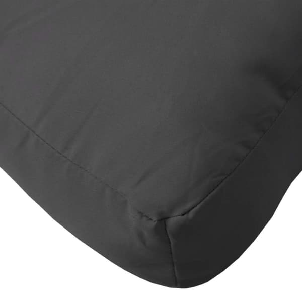 vidaXL pallehynder til sofa, 2 stk., sort, stof