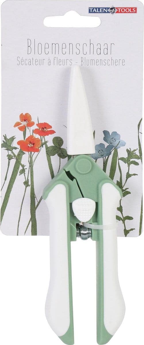 Grønne blomsterbeskæresakse