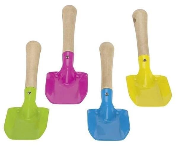 Metallsandspade med trähandtag mix